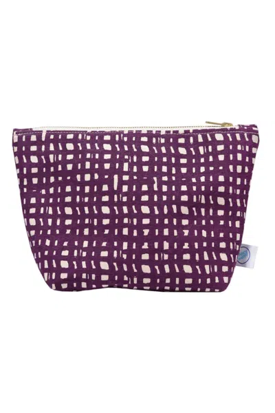 Dance Happy Designs Women's Ivy Cosmetic Bag In Italian Plum In Multi