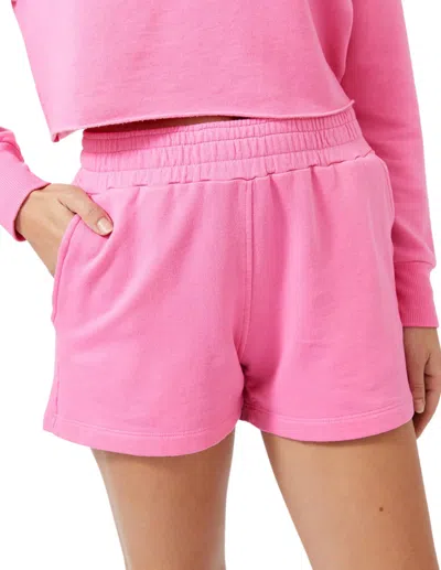 Monrow Supersoft Ex-boyfriend Shorts In Hot Pink