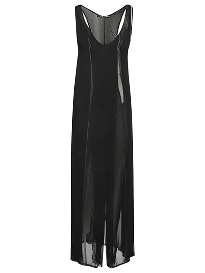 Y/project Long Tank Dress In Black
