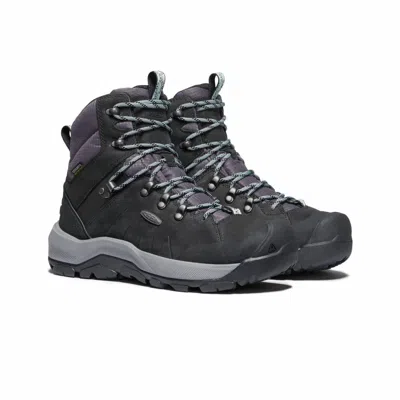 Keen Women's Revel Iv Mid Polar Winter Boots In Black/harbor Gray In Multi