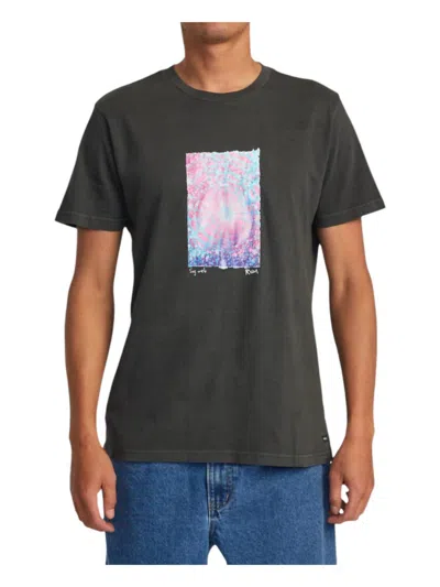Rvca Sagweb Tee In Black In Black