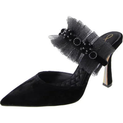 Sam Edelman Hughes Womens Pointed Toe Slip-on Ankle Strap In Black