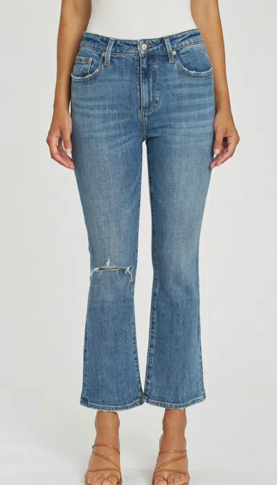Pistola Lennon Cropped Bootcut Flare Jean In Canyon In Beige
