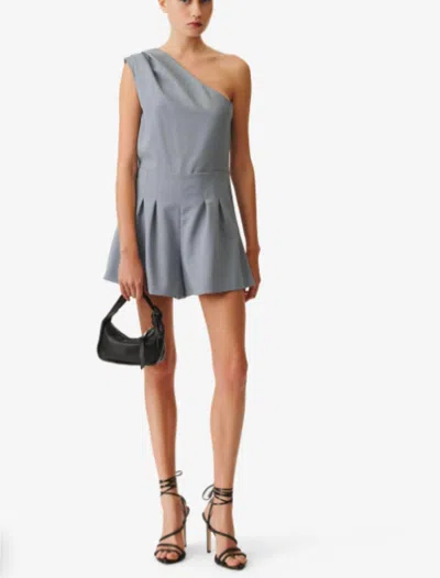 Iro Paloa Playsuit In Stone Blue In Blue