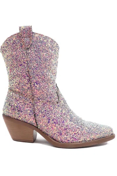 Old Cutler Women's West 1 Mermaid Glitter Boots In Multi In Multi