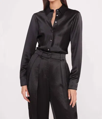 Staud Bogart Top In Black In Black
