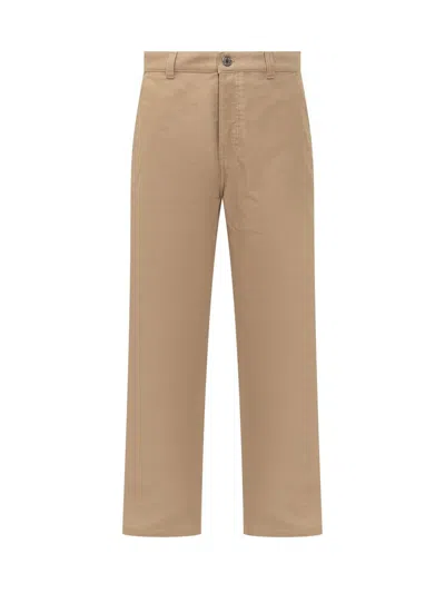 Ami Alexandre Mattiussi Ami Paris Worker Pants In Beige