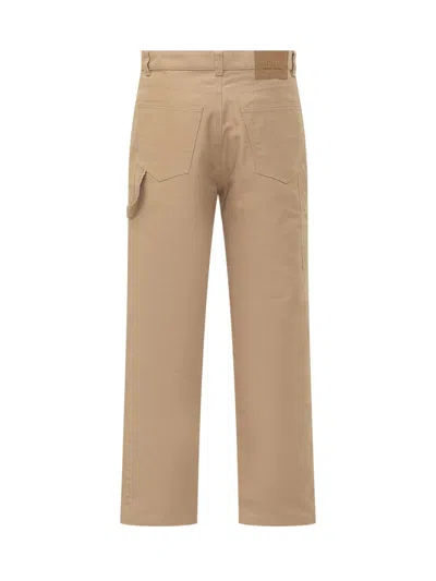 Ami Alexandre Mattiussi Ami Paris Worker Pants In Beige