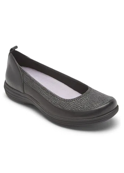 Aravon Quinn Curved Slip-on - Narrow In Black In Black