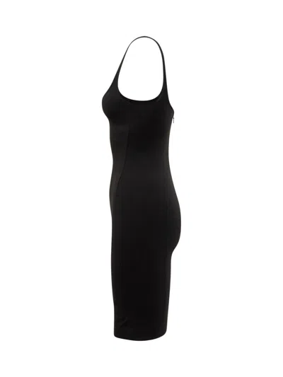Dsquared2 Black Viscose Blend Mini Dress In Black