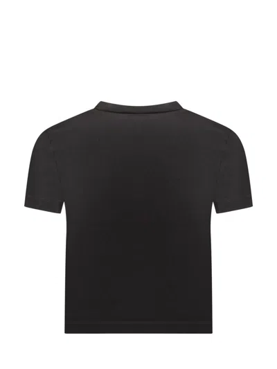 Dsquared2 Signature Icon Cropped T-shirt In Black