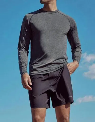 Spiritual Gangster Aries Active Long Sleeve Tee In Black In Black