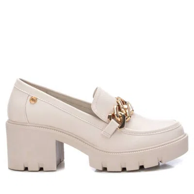 Xti Women's Heeled Moccasins In Light Beige In Beige