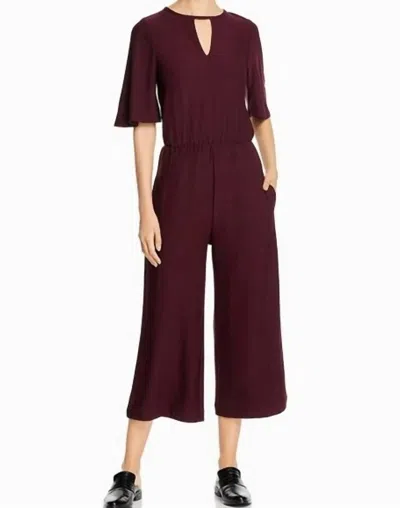Lyssé Pippa Jumpsuit In Burgundy In White