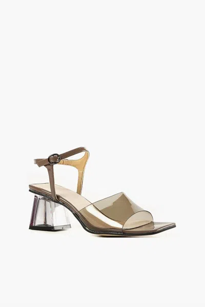 All Black Ms Glamour Sandal In Coffee In Brown