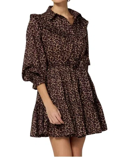 Cleobella Lotte Mini Dress Medici Print In Multi