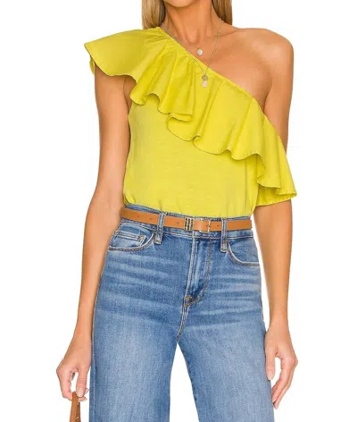 Nation Ltd Noella Top In Chartreuse In Multi