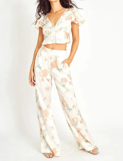 Loveshackfancy Celestine Pant In Sandy Rose In Multi