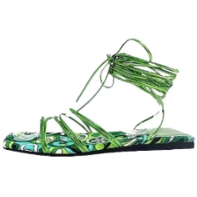 Jeffrey Campbell Lucinda Sandal In Green Multi In Green