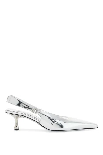 Jimmy Choo Slingback Dã©collet In Silver