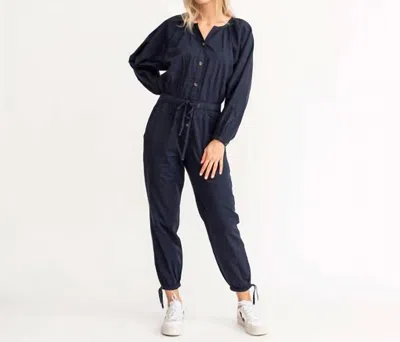 Kerri Rosenthal Savannah Jumpsuit In Indigo In Multi