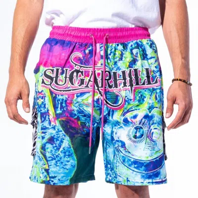 Sugar Hill Men's Woogie Cabana Short In Blue In Blue