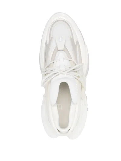 Balmain 'unicorn' White Sneakers With With Embossed Logo On The Side In White