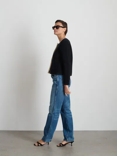 Alex Mill Paris Sweater Jacket In Black
