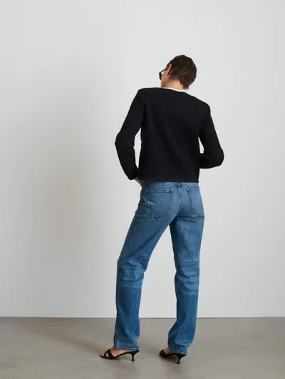 Alex Mill Paris Sweater Jacket In Black