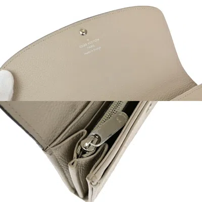 Pre-owned Louis Vuitton Iris Beige Leather Wallet  ()