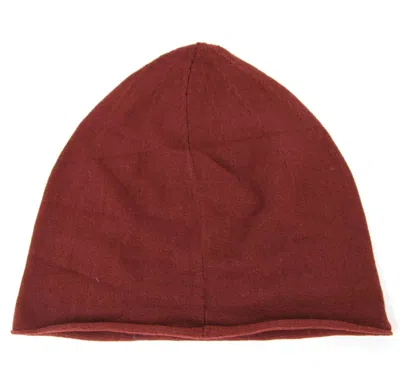 Bottega Veneta New Authentic  Merinos Wool Beanie Hat Dark Red In Dark Red