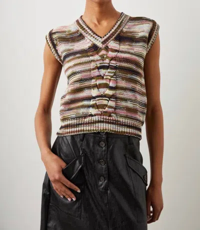 Rails Brixton Vest In Forest Space Dye In Multi