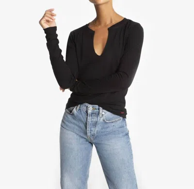 N:philanthropy Wednesday Long Sleeve In Black Cat In Multi
