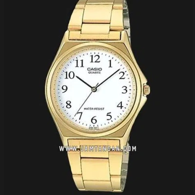 CASIO & VINTAGE CASIO LTP-1130N-7BRDF WOMEN'S GOLD-TONE ANALOG WATCH – WHITE DIAL 