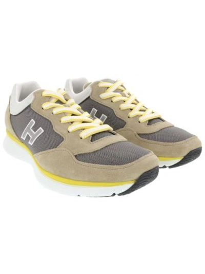 Hogan Trainers Uomo Traditional 20.15 In Beige/grey/yellow