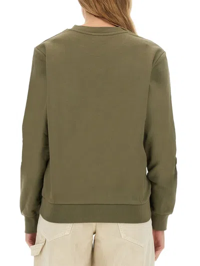 Apc A.p.c. Crew Neck Sweatshirt With Bold Logo