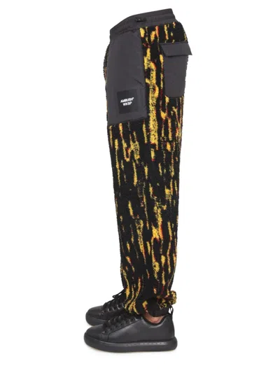 Ambush Textured Fabric Drawstring Pants With Contrast Panels