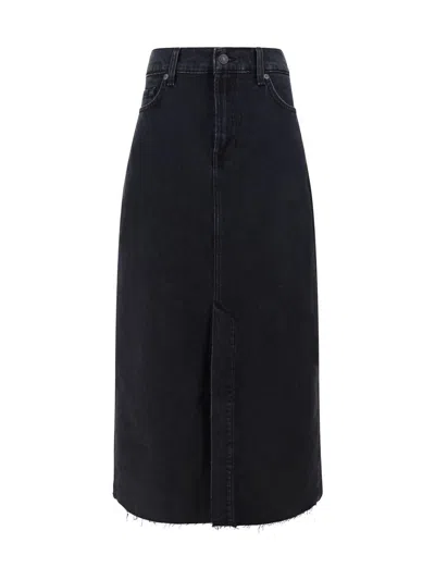 7 For All Mankind Kellie Skirt In Black