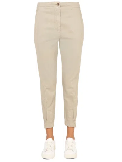 Aspesi Cropped Trousers With Pockets And Belt Loops
