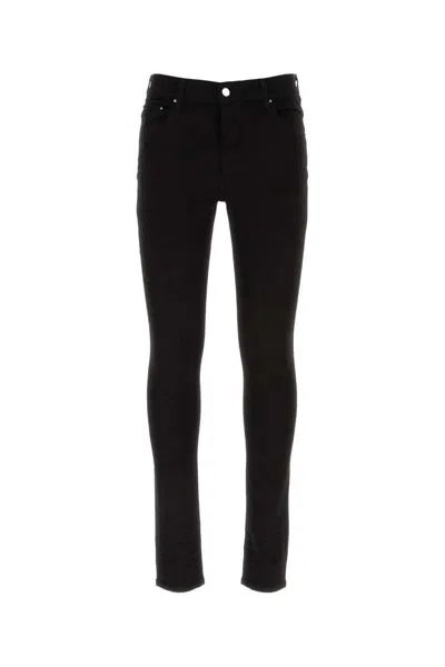 Amiri Logo-embroidered Skinny-cut Jeans In Black