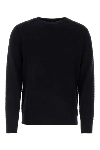 Shop Giorgio Armani Sweaters In Blue