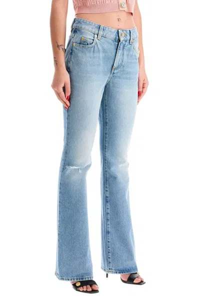 Balmain Flare Mid Rise Jeans With