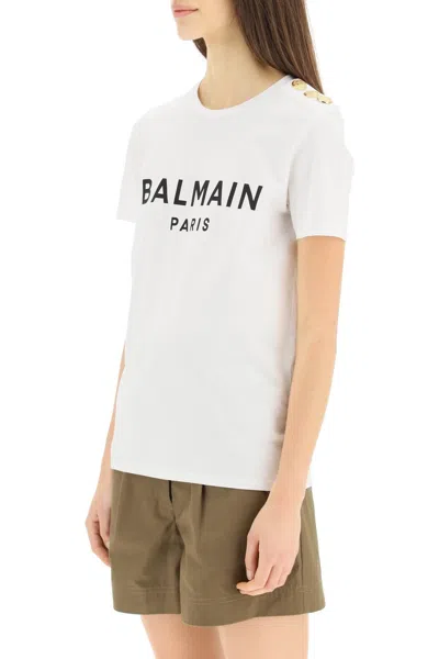 Shop Balmain T-shirt With Logo