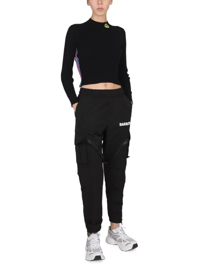 Barrow Logo Cropped Top Striped Bands