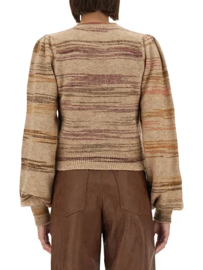 Baum Und Pferdgarten Carmy Cuffed-sleeve Striped Sweater