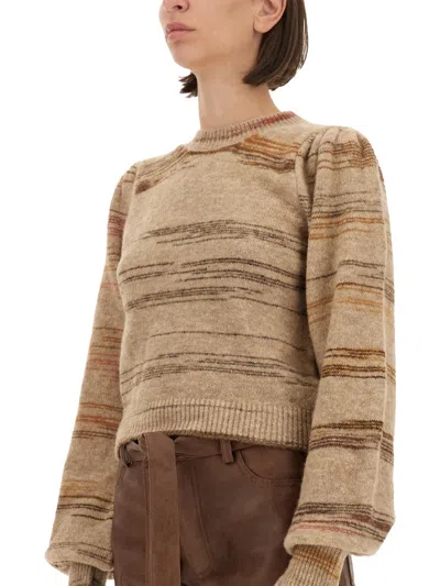 Baum Und Pferdgarten Carmy Cuffed-sleeve Striped Sweater