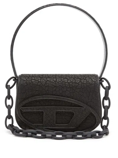 Diesel 1dr Leather Shoulder Bag With Dry Finish