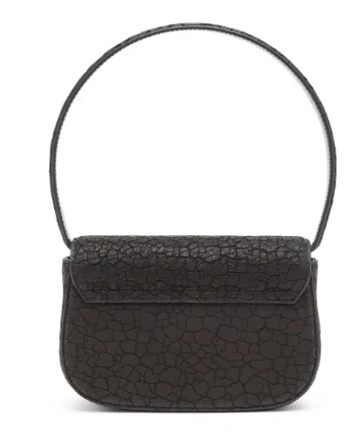 Diesel 1dr Leather Shoulder Bag With Dry Finish
