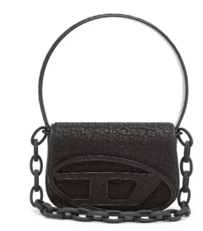 Diesel 1dr Leather Shoulder Bag With Dry Finish