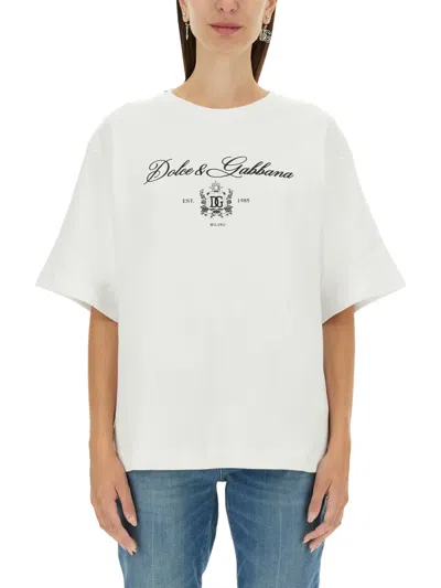 Dolce & Gabbana T-shirt With Lettering Logo